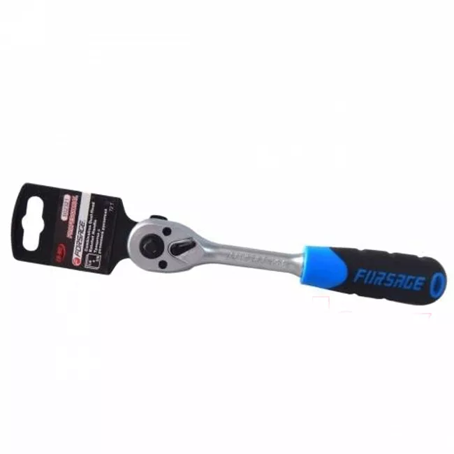 Трещотка 3/8" Forsage -1/4" (72 зуб.) реверсивная с резиновой ручкой двусторонняя L-200мм F-802321(26054) Трещотка 3/8" Forsage -1/4" (72 зуб.) реверсивная с резиновой ручкой двусторонняя L-200мм F-802321(26054)