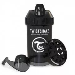 Twistshake чашка-непроливайка, 300мл 8+мес. черный (24900) (78067 )