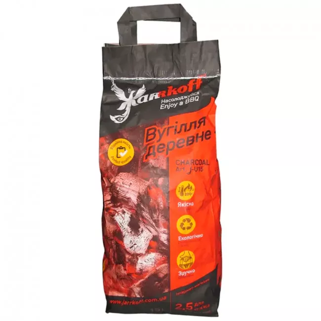 Уголь древесный Jarrkoff J-U15 (2,2кг) (186-1002) Уголь древесный Jarrkoff J-U15 (2,2кг) (186-1002)