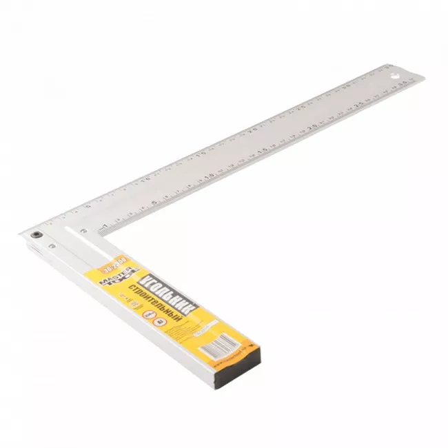 Угольник строительный MASTER TOOL 350 мм AL-AL (30-2350)