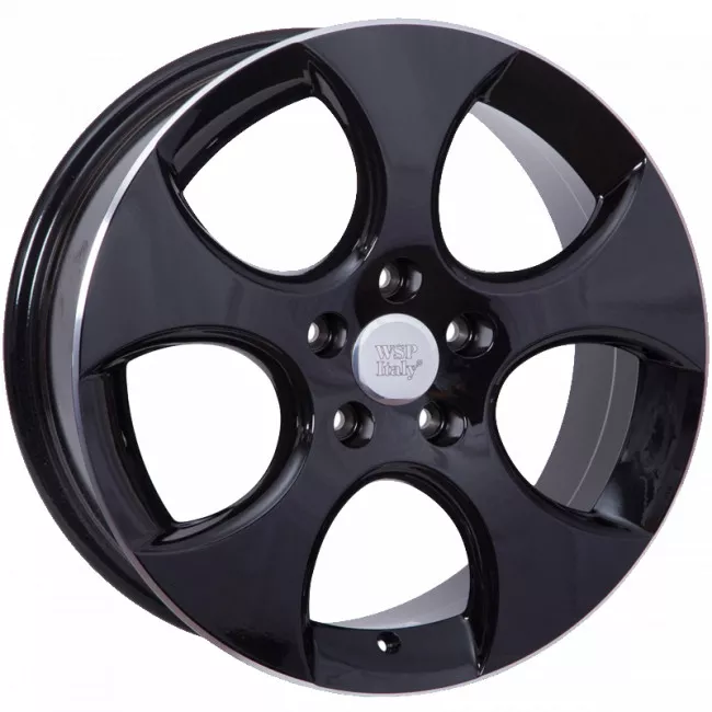 WSP ITALY W444 CIPRUS (R18 7,5 5X112 47 57,1) GLOSSY BLACK LIP POLISHED