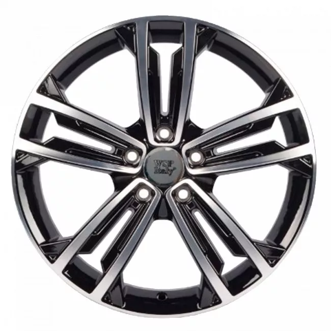 WSP ITALY W471 NAXOS (R18 7.5 5X112 49 57,1) GLOSSY BLACK POLISHED