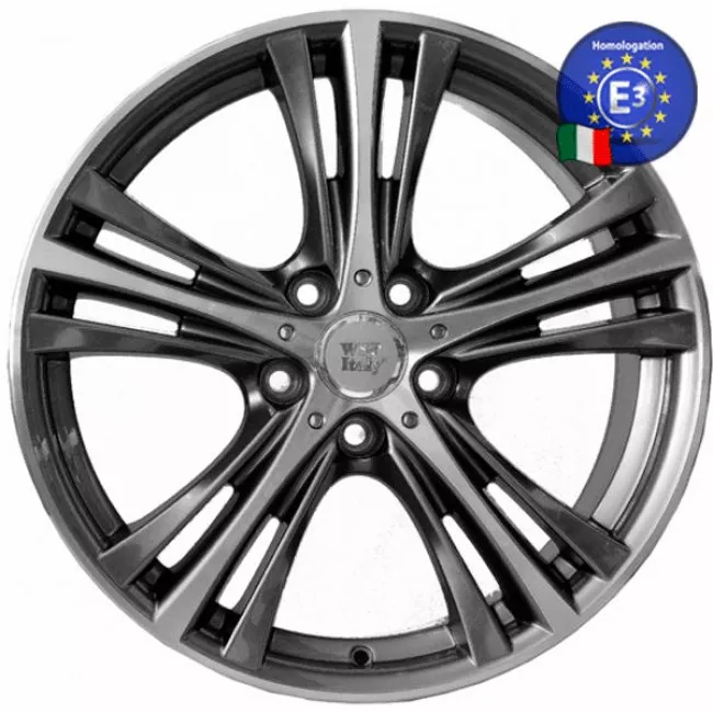 WSP Italy W682 ILIO (R19 9 5X120 ET42 74,1) ANTHRACITE POLISHED