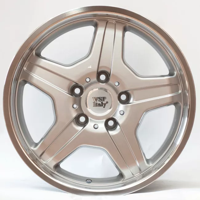 WSP ITALY W760 MATERA (R18 9.5 5X130 50 84,1) SILVER POLISHED LIP