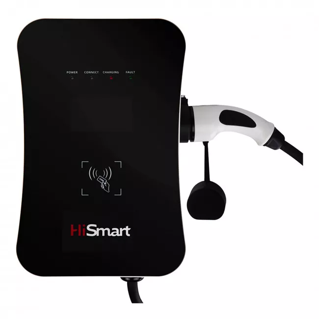 Зарядна станція для електромобілів HiSmart Type 2, 22kW, 32A, 3-фазна, кабель Duosida 5м (EV200085)