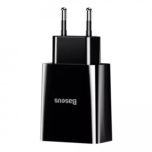 Зарядное устройство Baseus Speed Mini Dual U Charger 10.5W 2USB Black (CCFS-R01)(285870001)