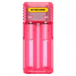 Зарядное устройство Nitecore Q2 двухканальное, розовое (6-1278-pink)