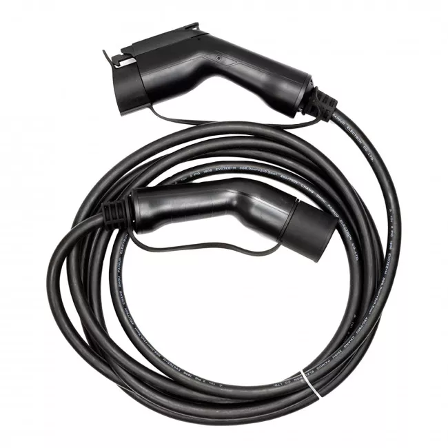 Зарядный кабель HiSmart для электромобилей Type 1 - Type 2, 32A, 7.2кВт, 1 фазный, 5м (EV200009) Зарядный кабель HiSmart для электромобилей Type 1 - Type 2, 32A, 7.2кВт, 1 фазный, 5м (EV200009)
