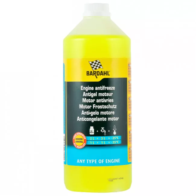 Антифриз Bardahl Engine Anttifreeze G12+ желтый 1л (7111)