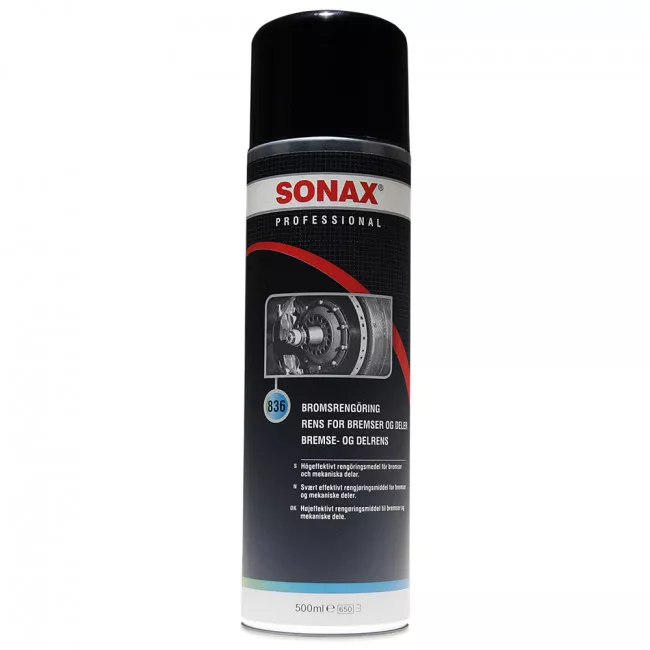 Очиститель тормозной системы и деталей SONAX Profi 0,5 л (836402/836400) Очиститель тормозной системы и деталей SONAX Profi 0,5 л (836402/836400)