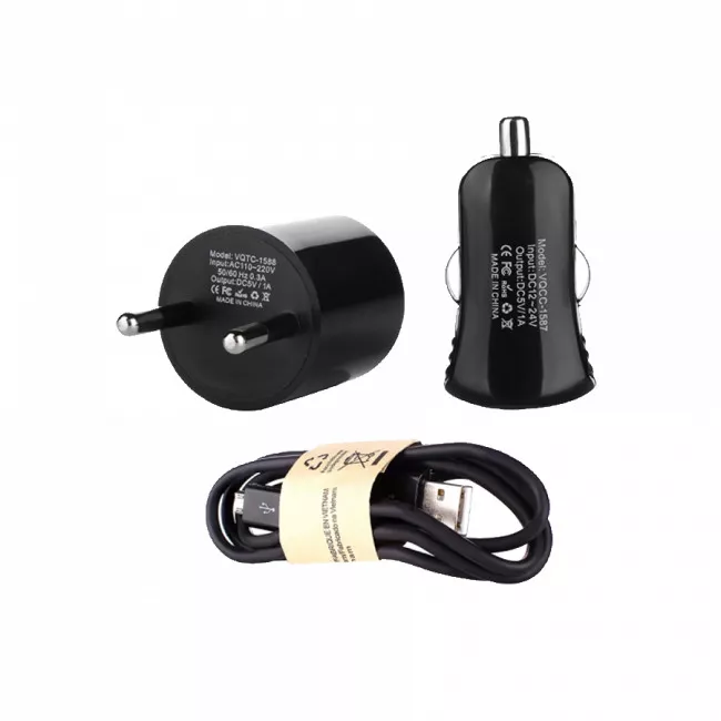 Зарядный комплект Drobak Power 3 в 1 Black (905319) Зарядный комплект Drobak Power 3 в 1 Black (905319)