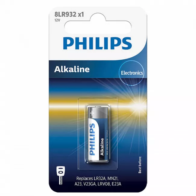 Батарейки PHILIPS лужні циліндричні (8LR932/01B)