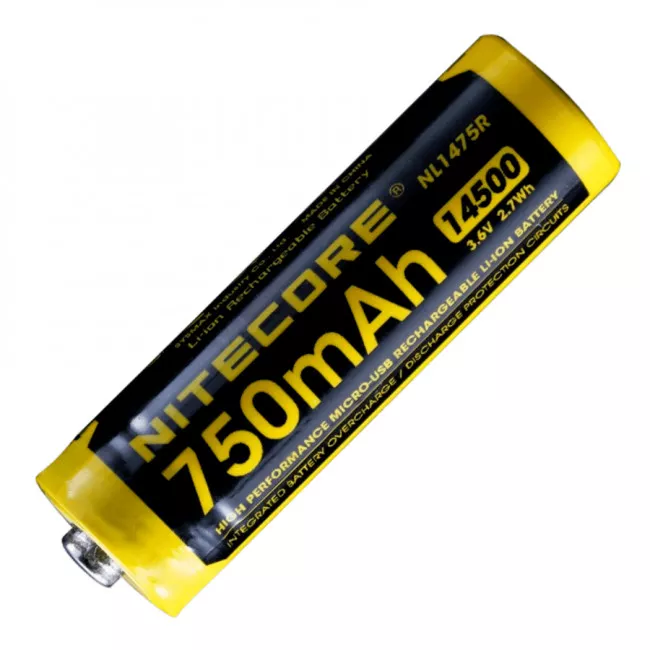 Аккумулятор 14500 (750mAh) Nitecore NL1475R (6-1021-r)
