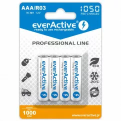 Аккумулятор everActive AAA/HR03 Ni-MH 1050mAh BL 4шт (EVHRL03-1050)