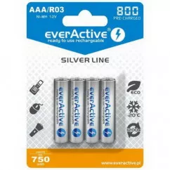 Аккумулятор everActive AAA/HR03 Ni-MH 800mAh BL 4шт (EVHRL03-800)