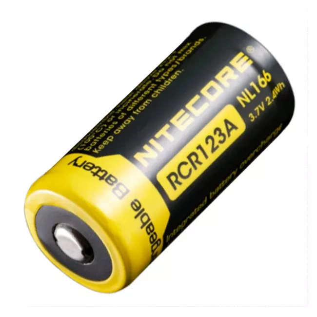 Аккумулятор RCR123A (650mAh) Nitecore NL166 (6-1022)