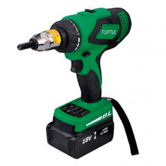 Аккумулятрный заклепочник TOPTUL под резьбовые заклепки M5, M6, M8, M10 (KPNA0510E)