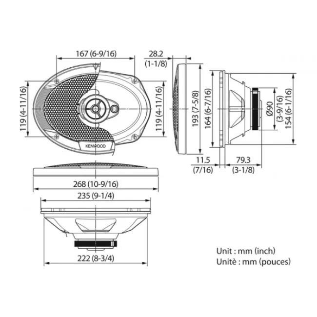 Акустика Kenwood (KFC-S6976EX)
