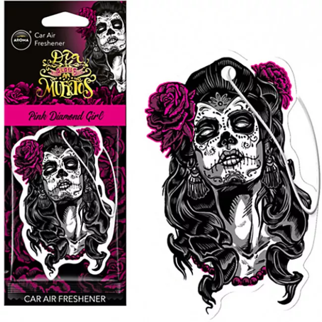 Ароматизатор Aroma Car Dia De Los Muertos Diamond Girl Pinк (831167) Ароматизатор Aroma Car Dia De Los Muertos Diamond Girl Pinк (831167)