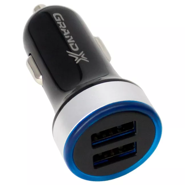 Автомобильное зарядное устройство Grand-X CH-06 Black (2USB 2.4A)