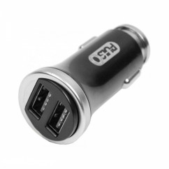 Автомобильное зарядное устройство PULSO 2USB (12/24V - 5V 2,4A) (C-2411BK)