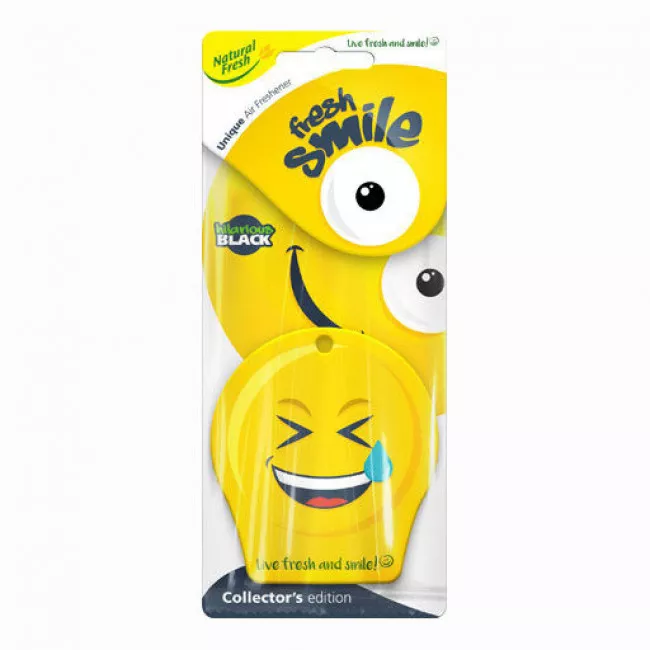Ароматизатор NATURAL FRESH FRESH SMILE HILARIOUS BLACK (531496) Ароматизатор NATURAL FRESH FRESH SMILE HILARIOUS BLACK (531496)
