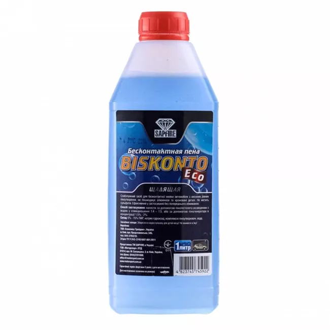 Бесконтактная пена Sapfire Biskonto Eco, конц. 1*4, 1 л (745922) Бесконтактная пена Sapfire Biskonto Eco, конц. 1*4, 1 л (745922)