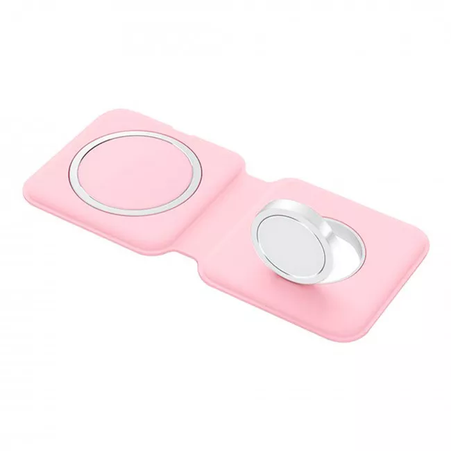 Беспроводное зарядное устройство ColorWay MagSafe Duo Charger Pink (CW-CHW32Q-P) Беспроводное зарядное устройство ColorWay MagSafe Duo Charger Pink (CW-CHW32Q-P)