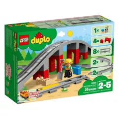 Блочный конструктор LEGO DUPLO Town Железнодорожный мост (10872)