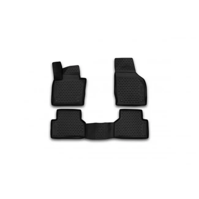 CARAUD00001 Коврики 3D в салон AUDI Q3, 2015->, АКПП, 4 шт. (полиуретан)