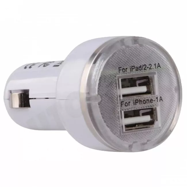 Автомобільний зарядний пристрій CARFACE USB DUAL 12/24V (DO CF20679)