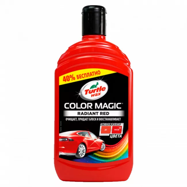 Колір збагачений поліроль TURTLE WAX Color Magic Extra Fill 500 мл червона (53240)