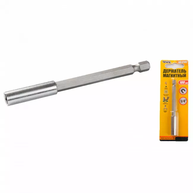 Держатель магнитный MASTER TOOL 100 мм (40-0182) Держатель магнитный MASTER TOOL 100 мм (40-0182)