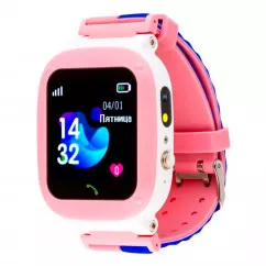 Детские смарт-часы AmiGo GO004 Splashproof Camera+LED Pink (746404)