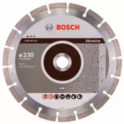 Диск отрезной сегментный Bosch по абразивным материалам Professional 230 (2608602619)