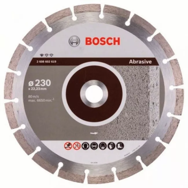 Диск отрезной сегментный Bosch по абразивным материалам Professional 230 (2608602619) Диск отрезной сегментный Bosch по абразивным материалам Professional 230 (2608602619)