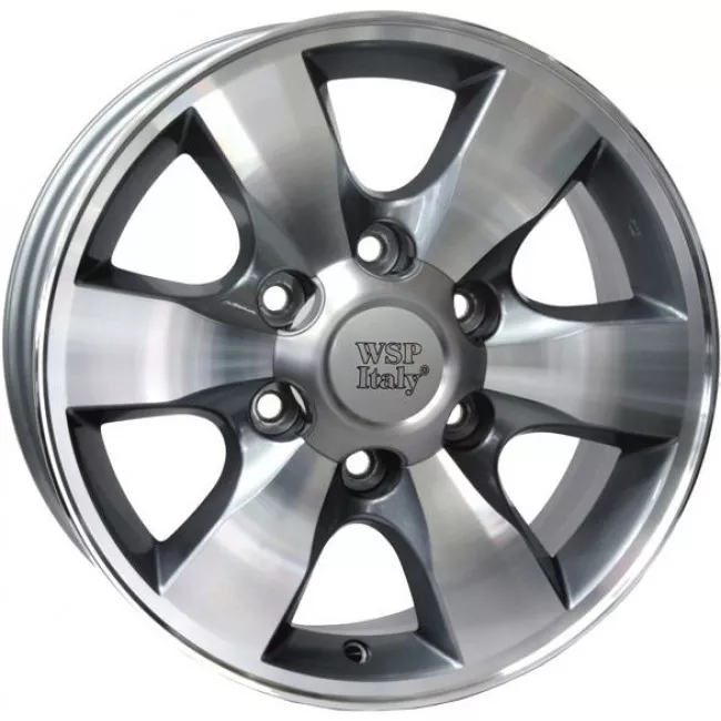 WSP ITALY W1760 SAPPORO / FORTUNER (16 7 6x139,7 30 106,1) ANTHRACITE POLISHED WSP ITALY W1760 SAPPORO / FORTUNER (16 7 6x139,7 30 106,1) ANTHRACITE POLISHED