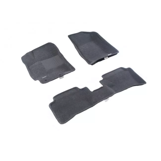 Двухслойные коврики Sotra 3D Classic 8mm Grey для Kia Rio 2013-2016 (3D LKA0140-LP-GR)