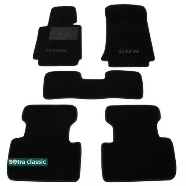 Двошарові килимки Sotra Classic 7mm Black для BMW 3-series (E46) 1998-2005 Двошарові килимки Sotra Classic 7mm Black для BMW 3-series (E46) 1998-2005