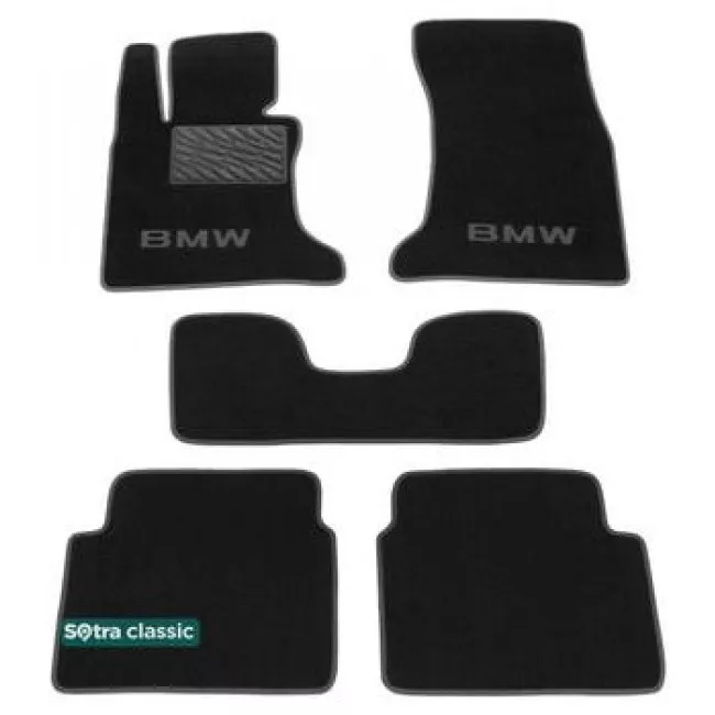 Двошарові килимки Sotra Classic 7mm Black для BMW 5-series (E60; E61) 2004-2009