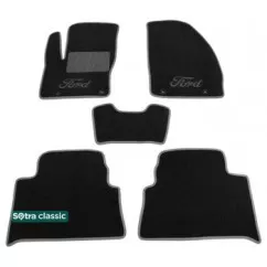 Двухслойные коврики Sotra Classic 7mm Black для Ford C-Max (mkI) 2003-2010