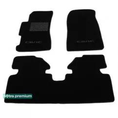 Двошарові килимки Sotra Classic 7mm Black для Honda Civic (седан)(mkVII) 2000-2006