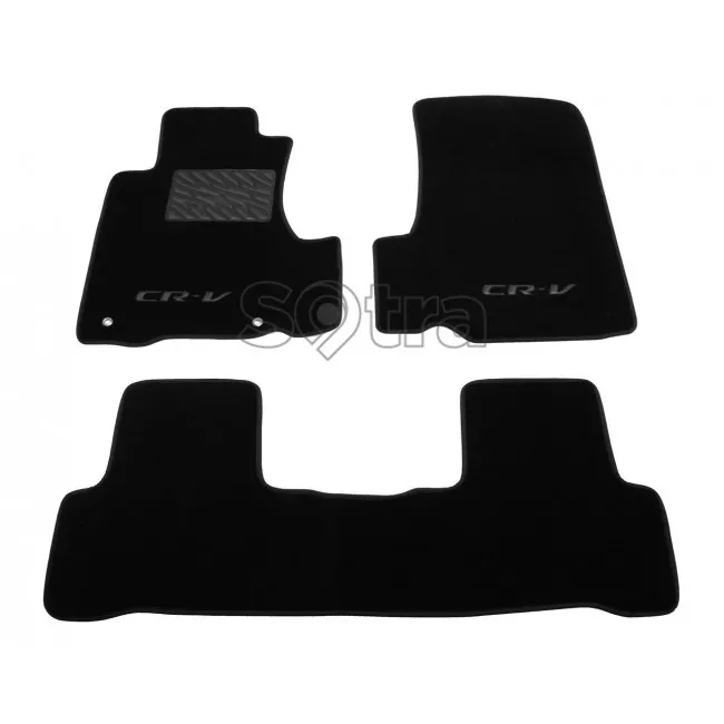 Двошарові килимки Sotra Classic 7mm Black для Honda CR-V (mkIII) 2007-2011 Двошарові килимки Sotra Classic 7mm Black для Honda CR-V (mkIII) 2007-2011