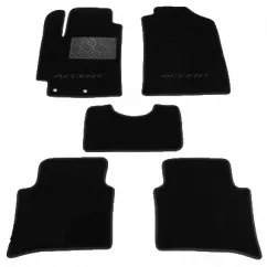Двошарові килимки Sotra Classic 7mm Black для Hyundai Accent (mkV) 2017->