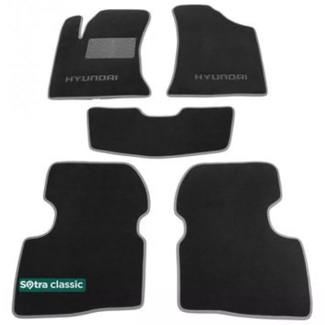 Двухслойные коврики Sotra Classic 7mm Black для Hyundai Elantra (HD)(mkIV) 2006-2010 Двухслойные коврики Sotra Classic 7mm Black для Hyundai Elantra (HD)(mkIV) 2006-2010