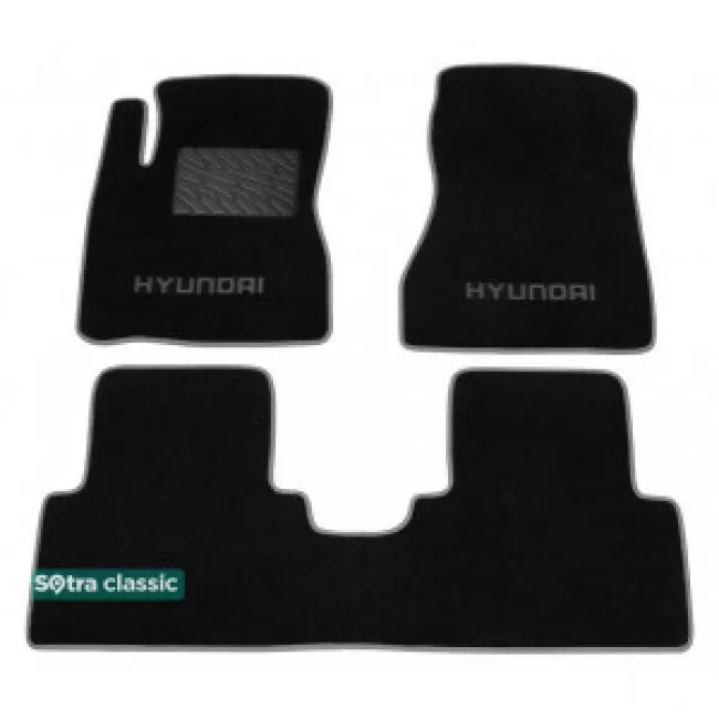 Двошарові килимки Sotra Classic 7mm Black для Hyundai Tucson (JM) 2004-2014