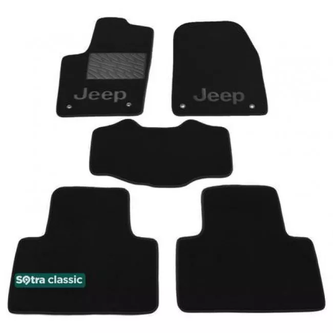 Двошарові килимки Sotra Classic 7mm Black для Jeep Grand Cherokee (WK2)(mkIV) 2014->