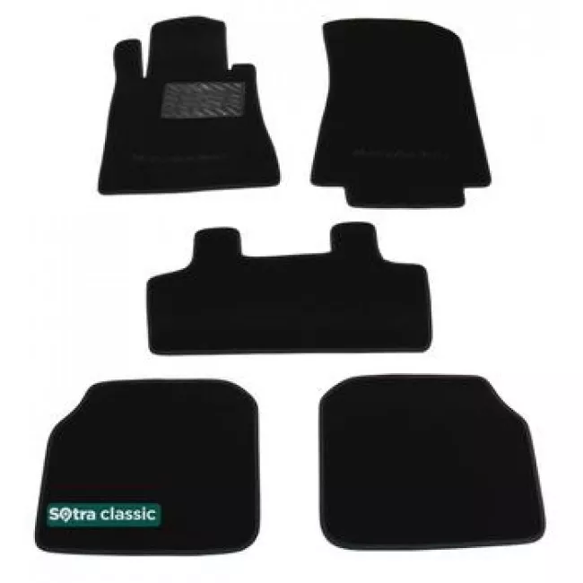 Двошарові килимки Sotra Classic 7mm Black для Mercedes-Benz S-Class (W140) 1991-1998