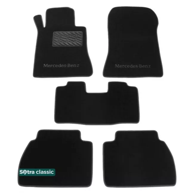 Двошарові килимки Sotra Classic 7mm Black для Mercedes-Benz E-Class (W213) 2017->