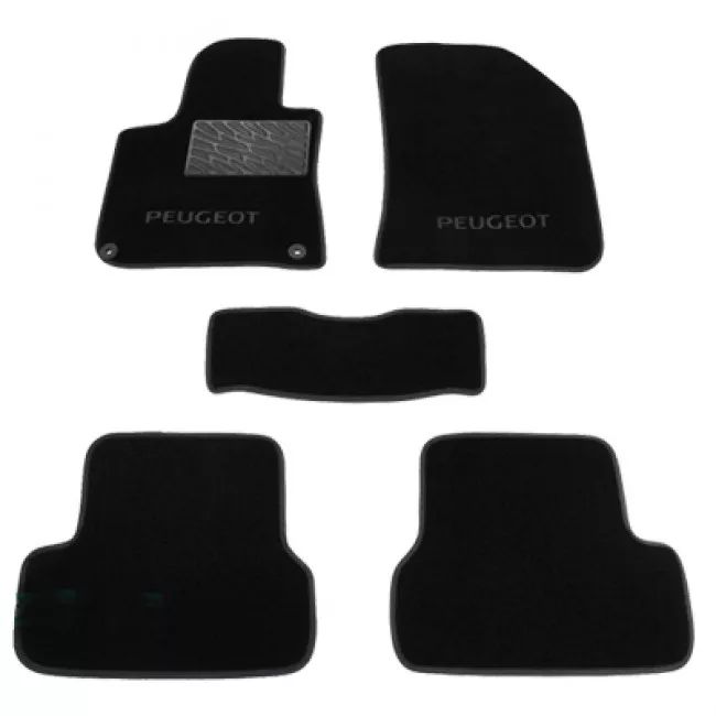 Двухслойные коврики Sotra Classic 7mm Black для Peugeot 308 (mkII) 2013->Двухслойные коврики Sotra C